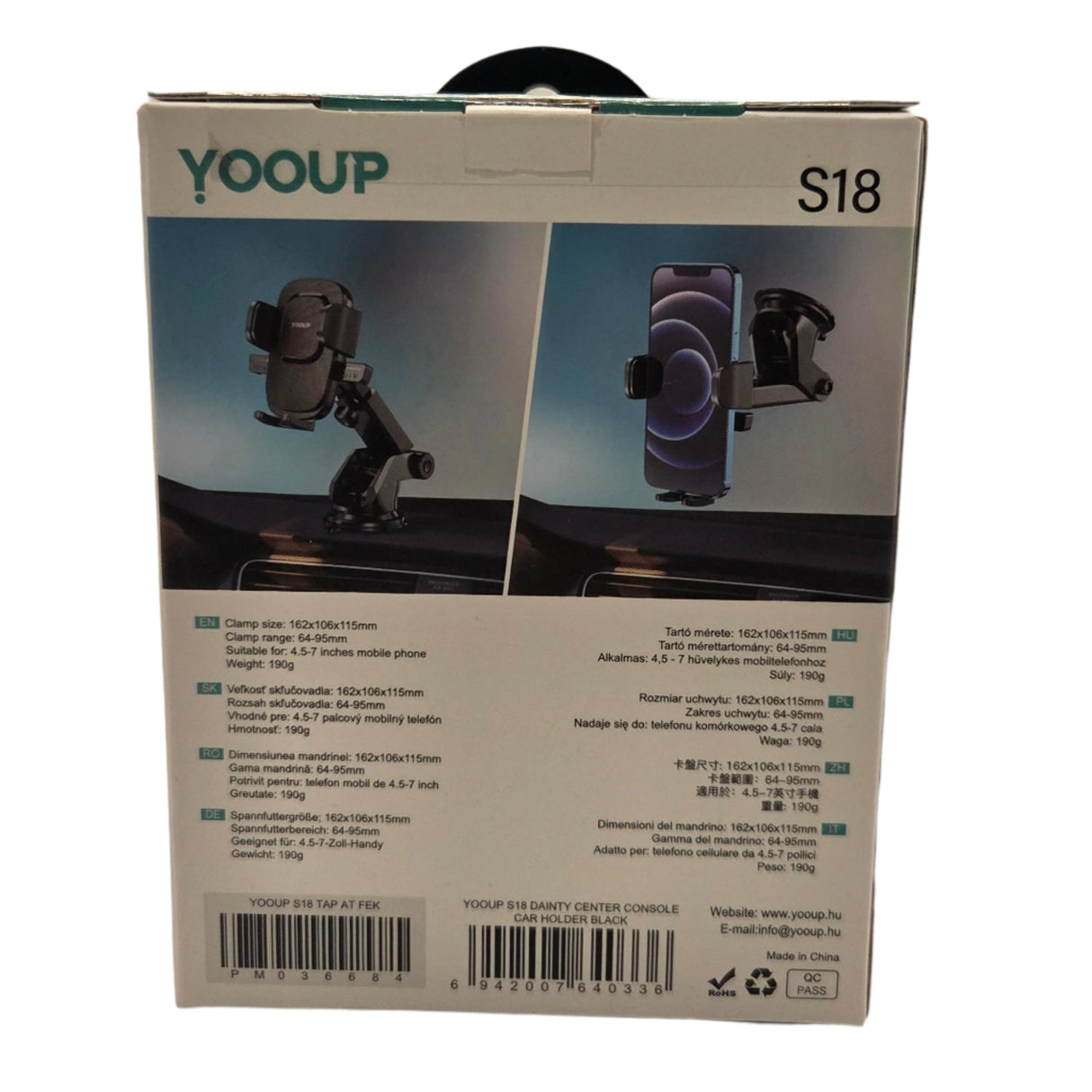 Soporte para móvil de coche con ventosa S18 – Yooup