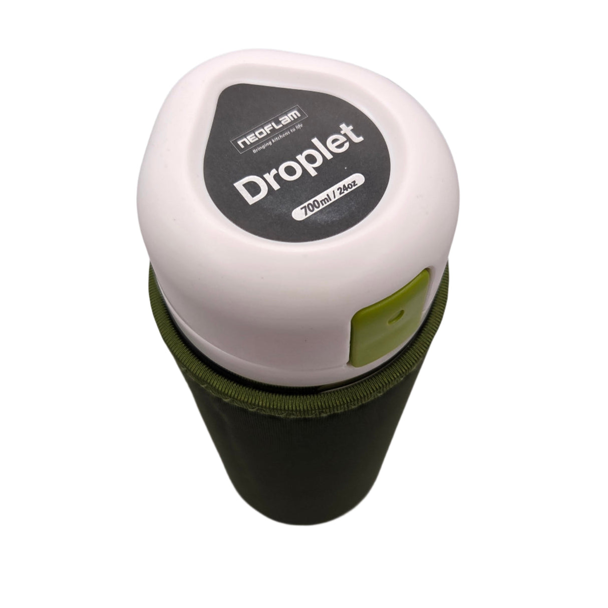 Gourde verte 700 ml avec housse en néoprène