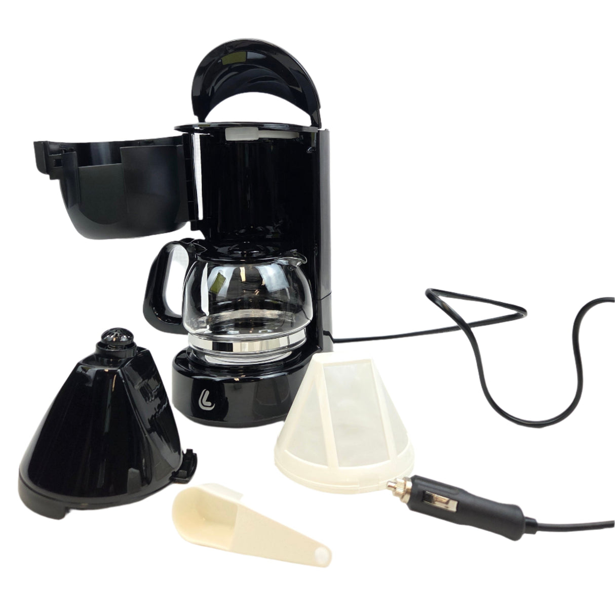 Lampa 24V Auto-Kaffeemaschine mit Glaskanne, 650 ml