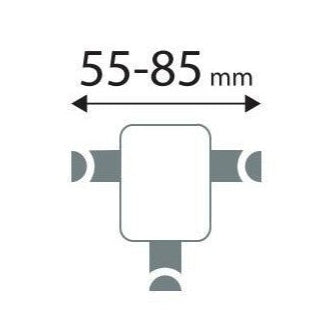 Soporte de móvil para coche con carga inalámbrica y fijación a rejilla de ventilación
