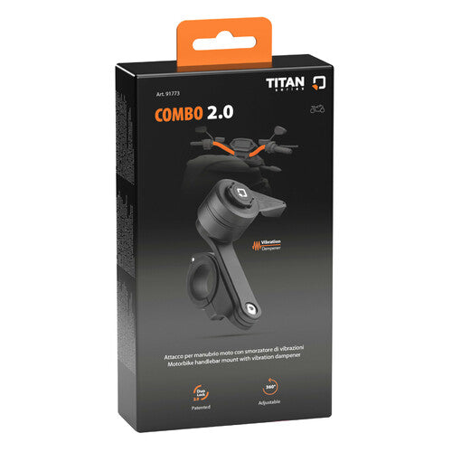 Support téléphone moto avec fixation guidon DuoLock 2.0 Combo