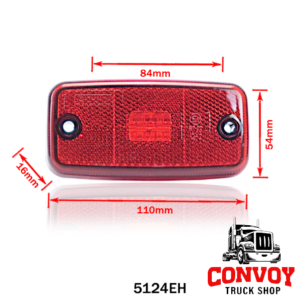 Luz de posición LED grande para camión - Disponible en ámbar, rojo y blanco