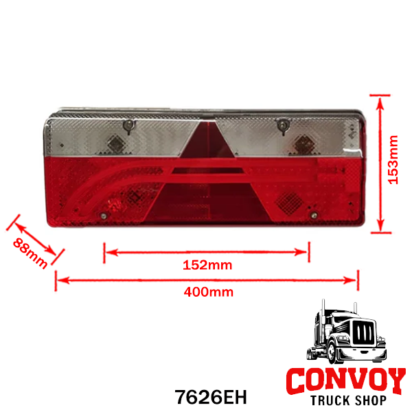 Piloto trasero Aspöck Europoint III para remolque Schmitz