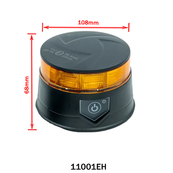 Luce lampeggiante gialla BLACK EDITION