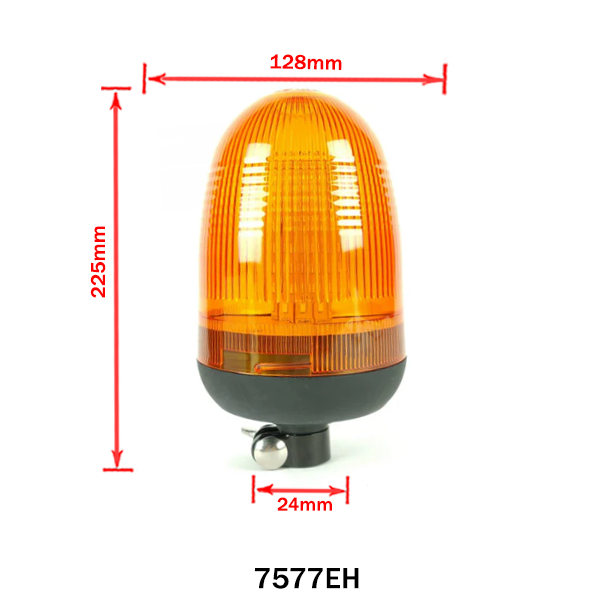 Luce lampeggiante LED gialla 80 LED – Montaggio su tubo