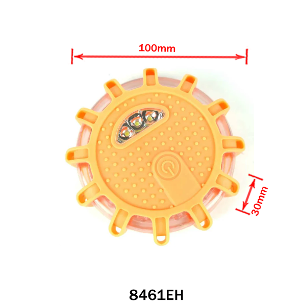 Kompakte LED-Sicherheitsleuchte mit Magnet, gelb, batteriebetrieben