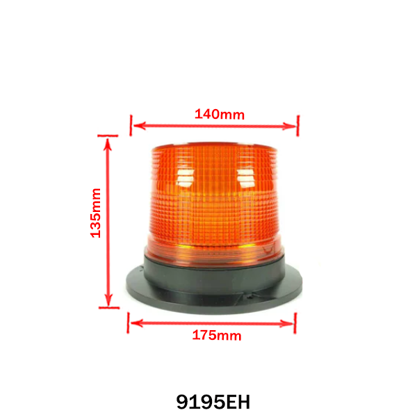 Lampada lampeggiante LED gialla 12/24V, 40 LED