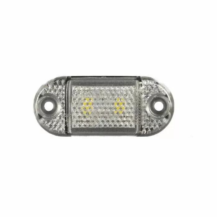 Feu de position LED ovale encastrable – Blanc, Rouge ou Jaune