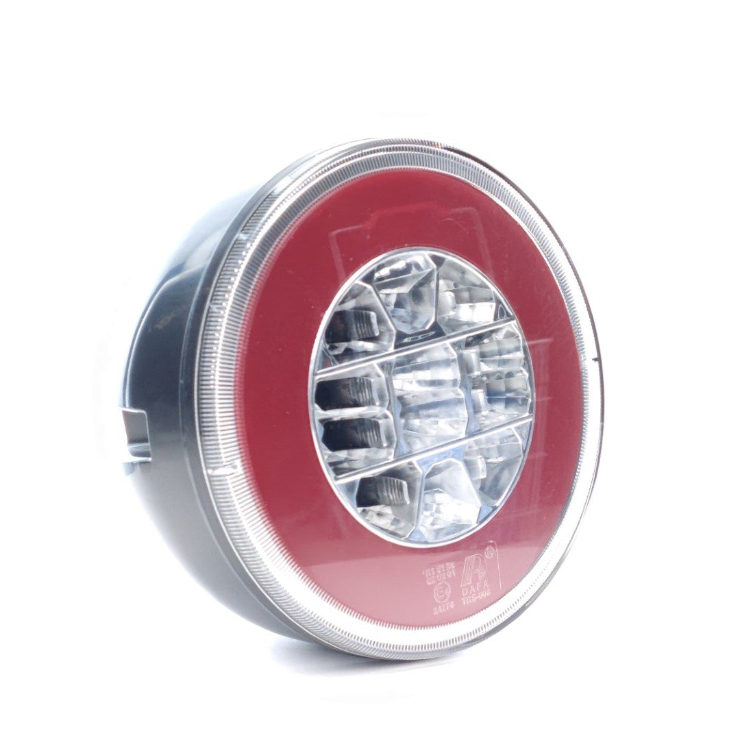 Lampada LED Circolare con Striscia Indice Trasparente 12/24V