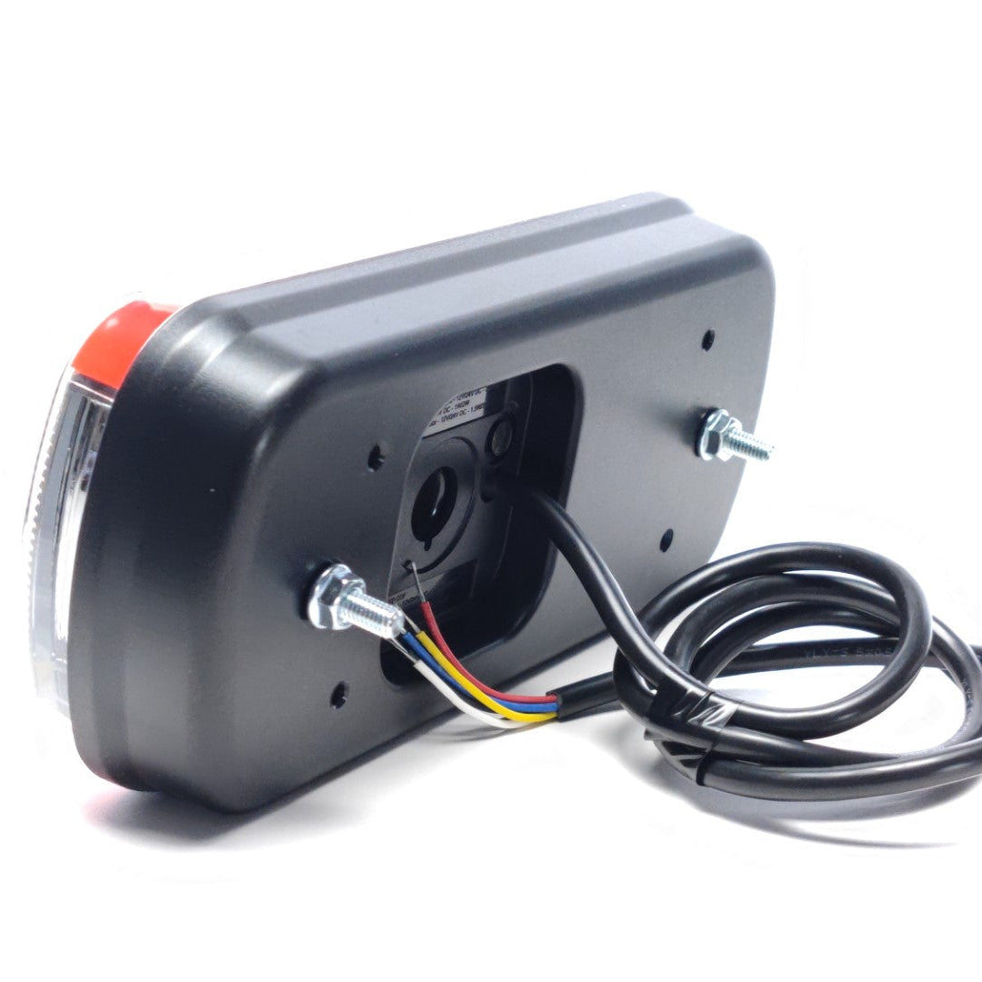 Feu arrière LED 5 fonctions avec prisme pour brouillard – gauche