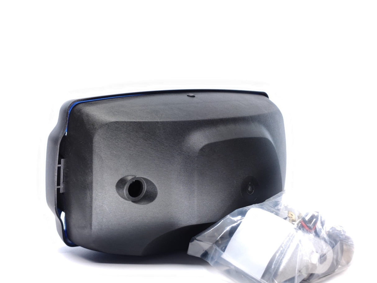 Fernscheinwerfer mit Positionslicht und blauer Abdeckung, eckig