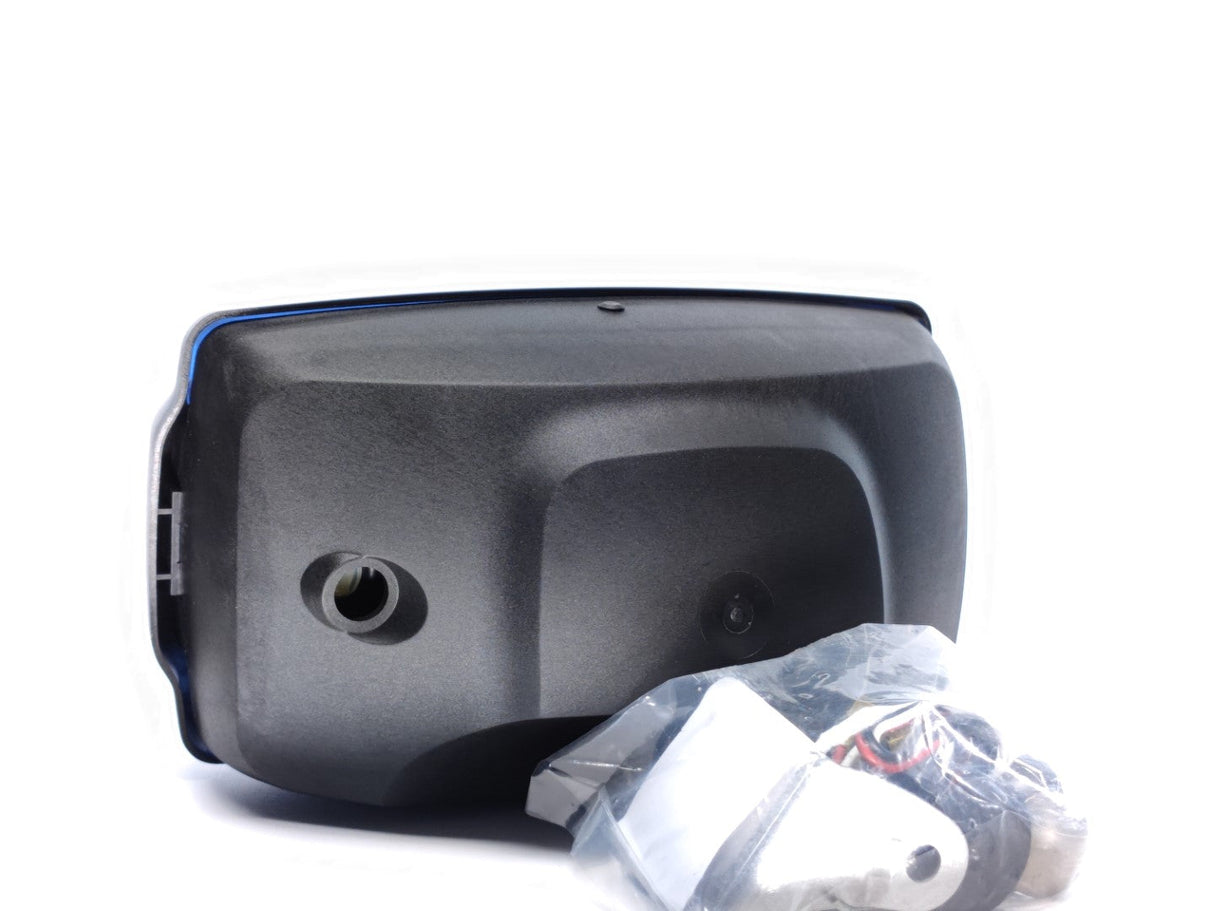 Fernscheinwerfer mit Positionslicht und blauer Abdeckung, eckig