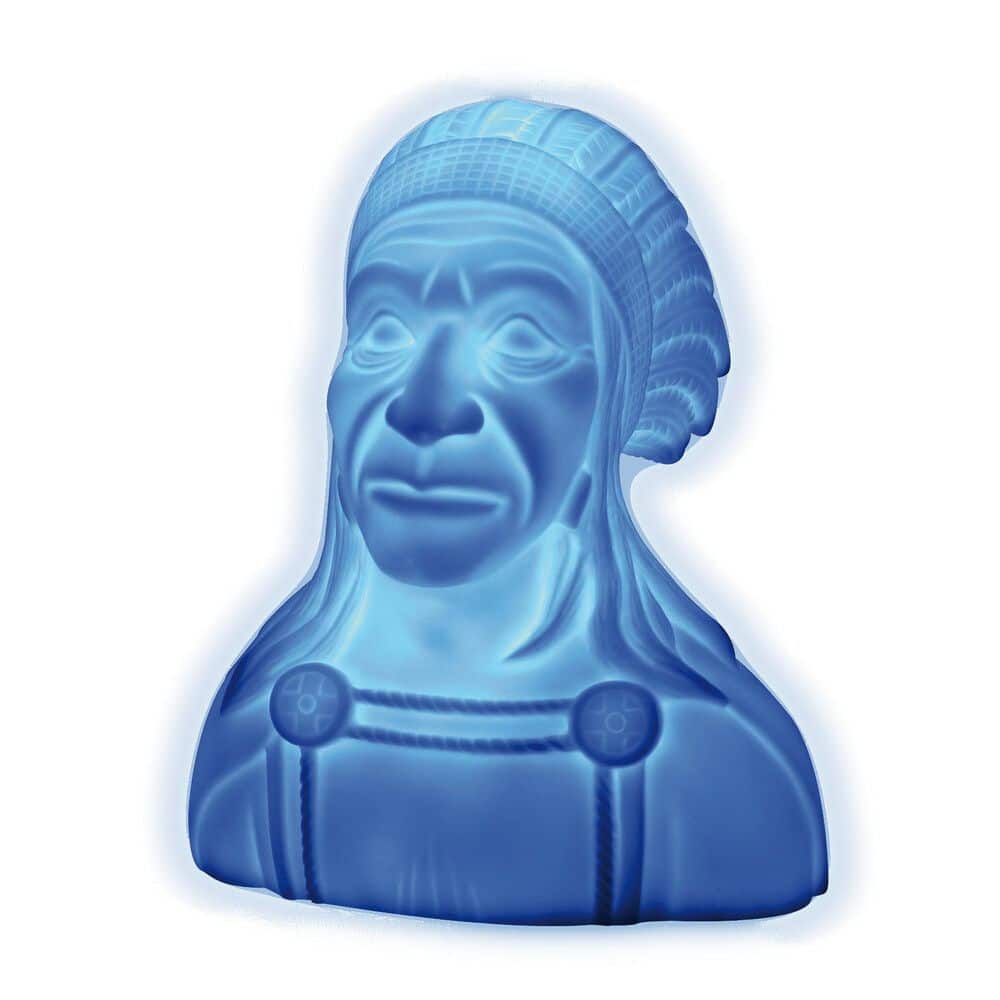 LED-Truck-Dekoleuchte Indianer 24V – Blaues Licht für Armaturenbrett & Regale