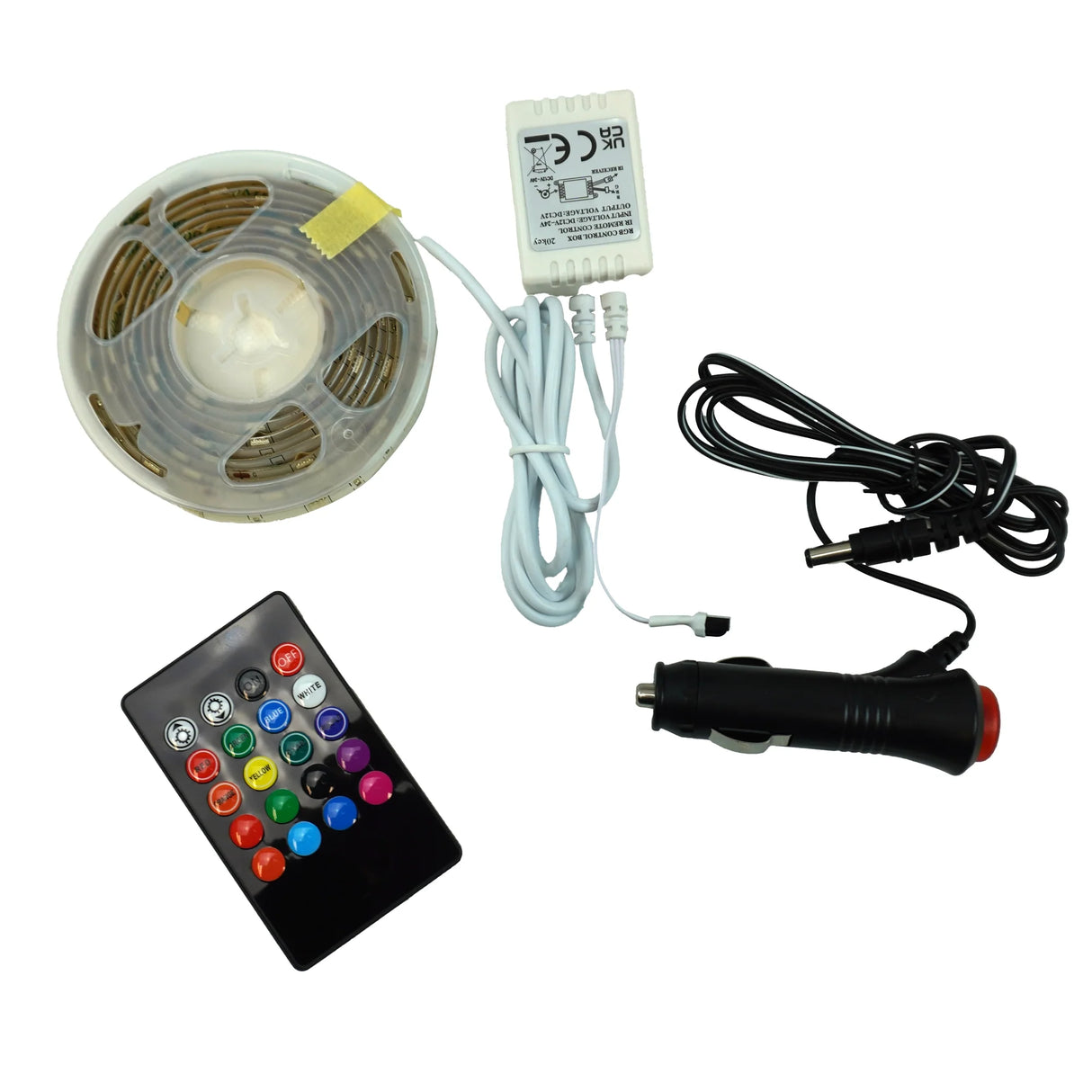 LED-Streifen mit Farbwechsel und Fernbedienung, 2 m – Für Auto & LKW