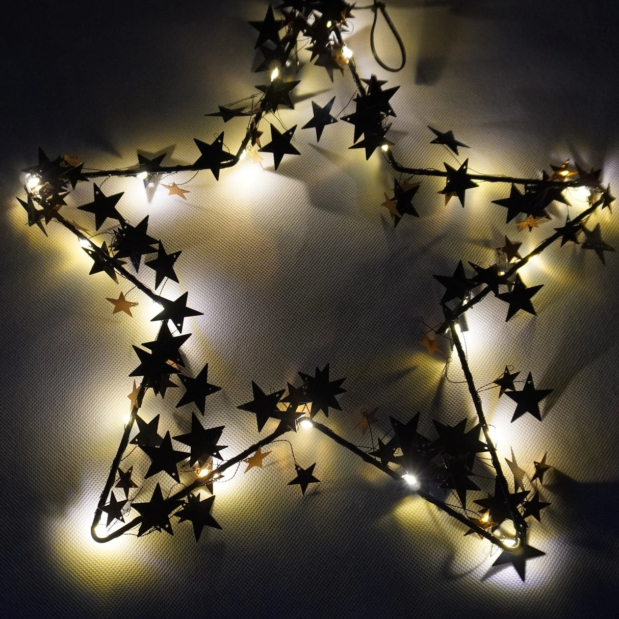 Estrella decorativa de Navidad con luz LED