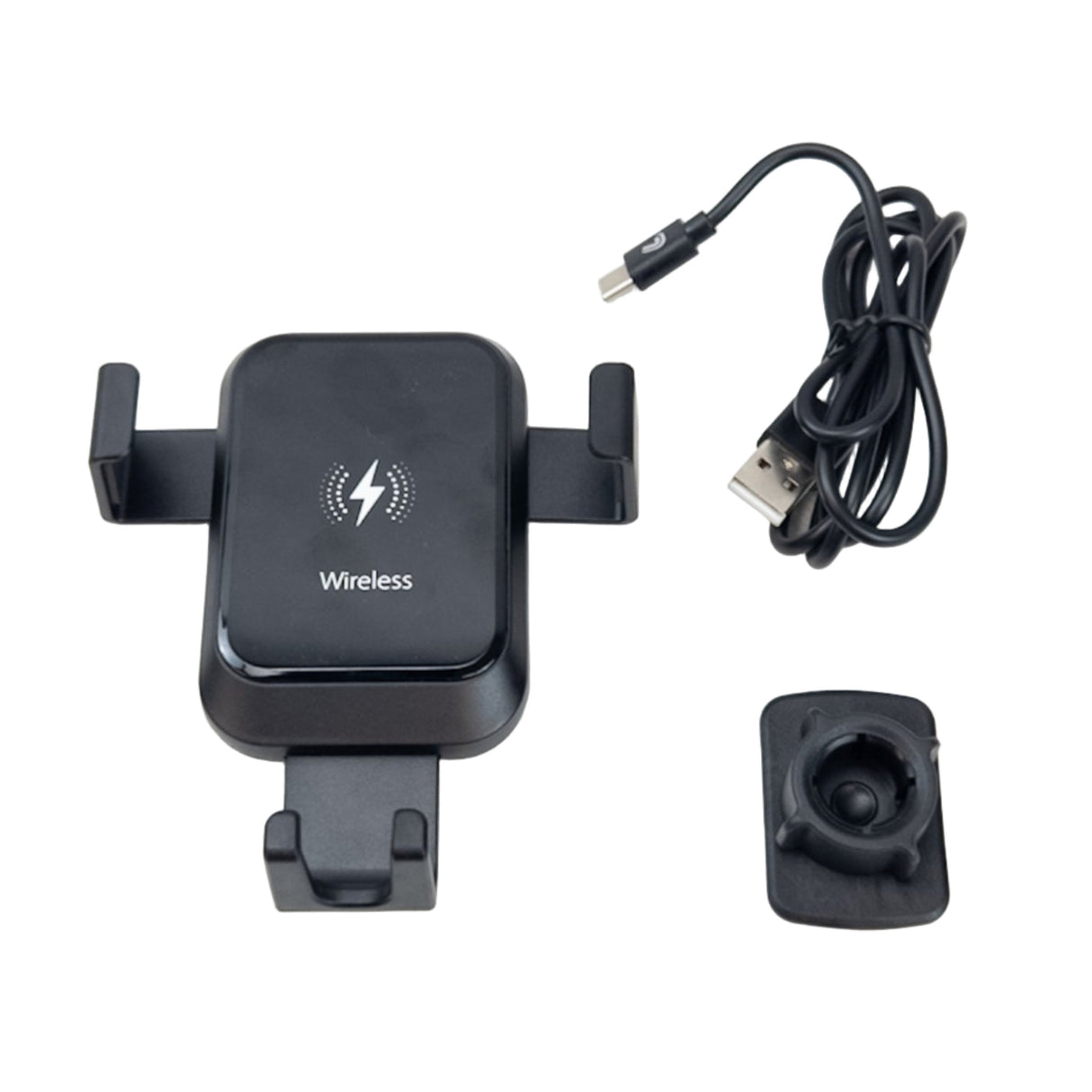 Soporte de móvil para coche con carga inalámbrica y fijación a rejilla de ventilación