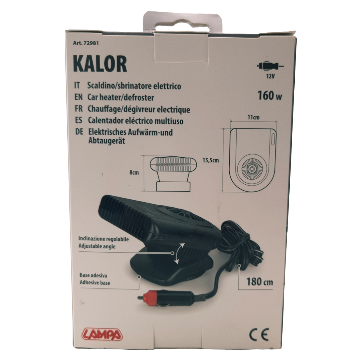 Kompakter Auto-Luftentfeuchter mit 12V Zigarettenanzünder – 160W