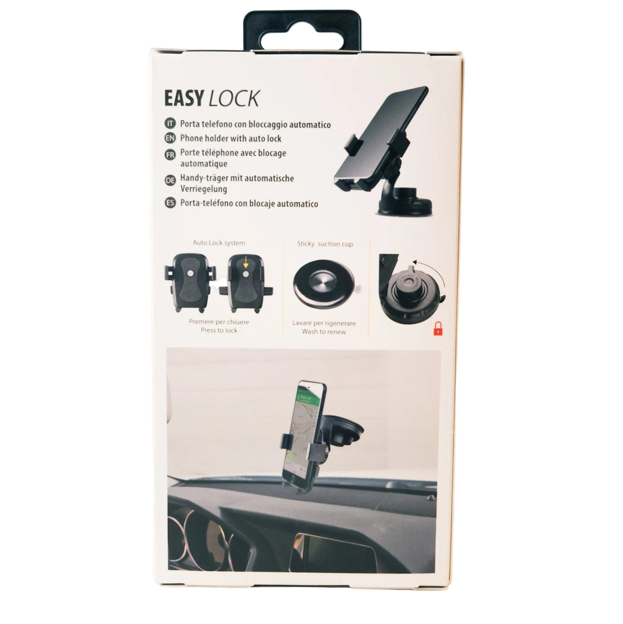Automatische Handyhalterung fürs Auto mit Easy-Lock und verstellbarem Blickwinkel