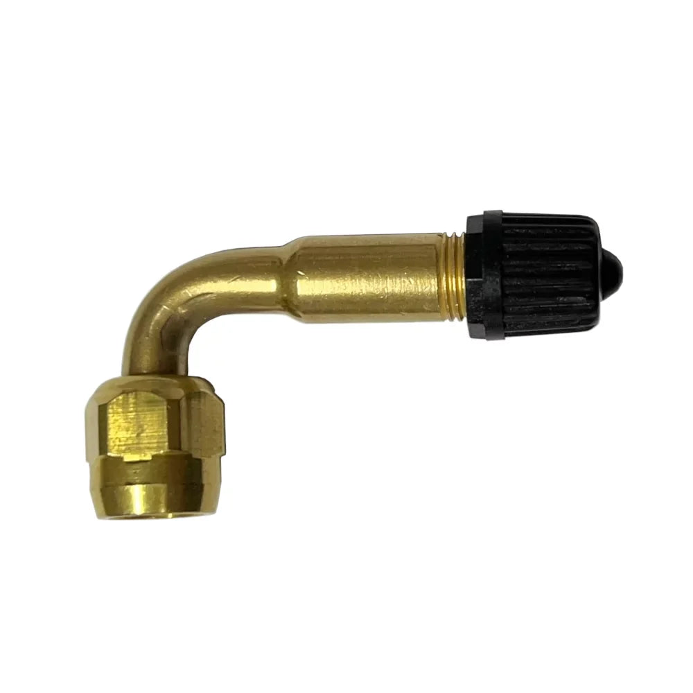Adaptador de válvula de 90° en latón