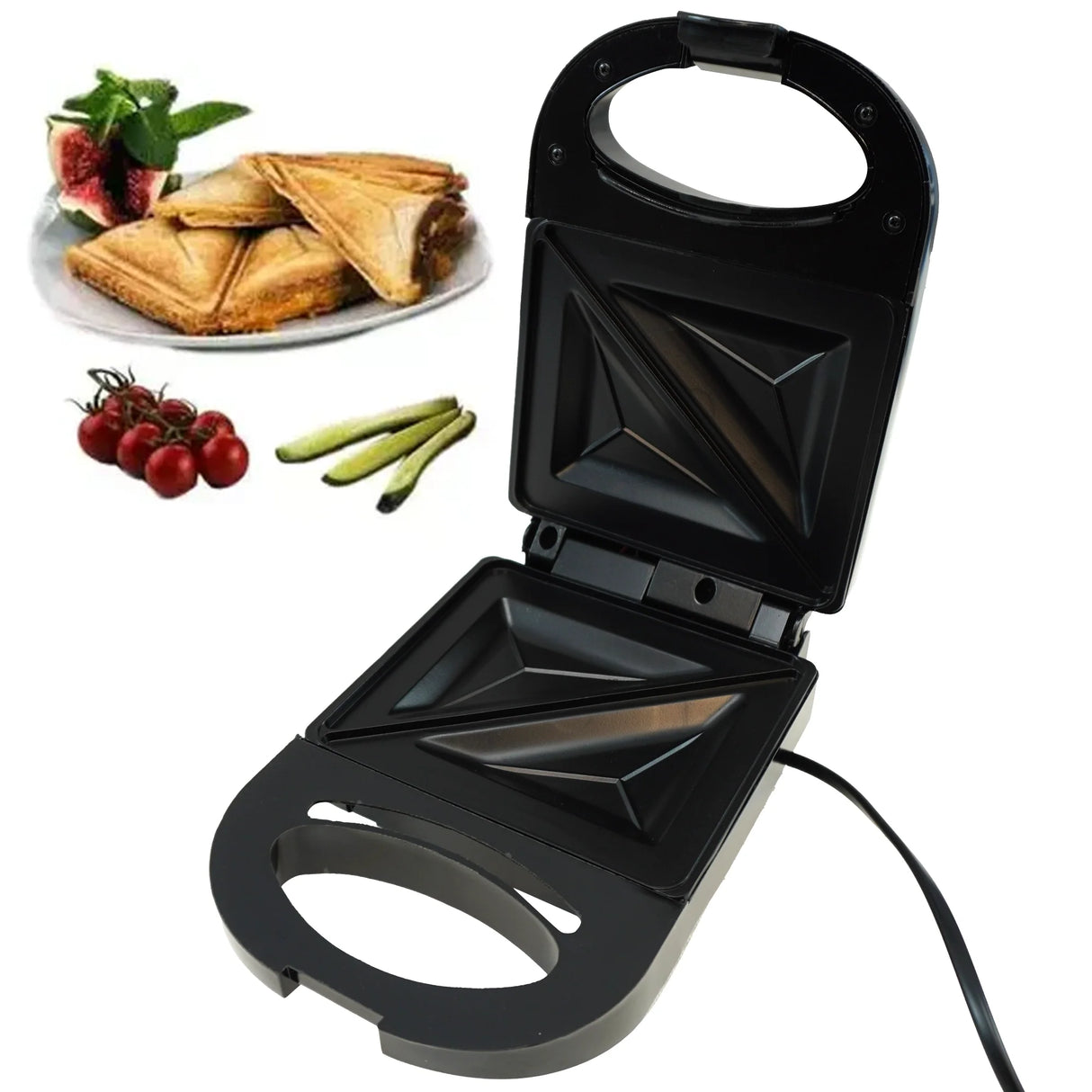 Sandwichera y tostadora portátil para coche o camión, 120W, 12V/24V
