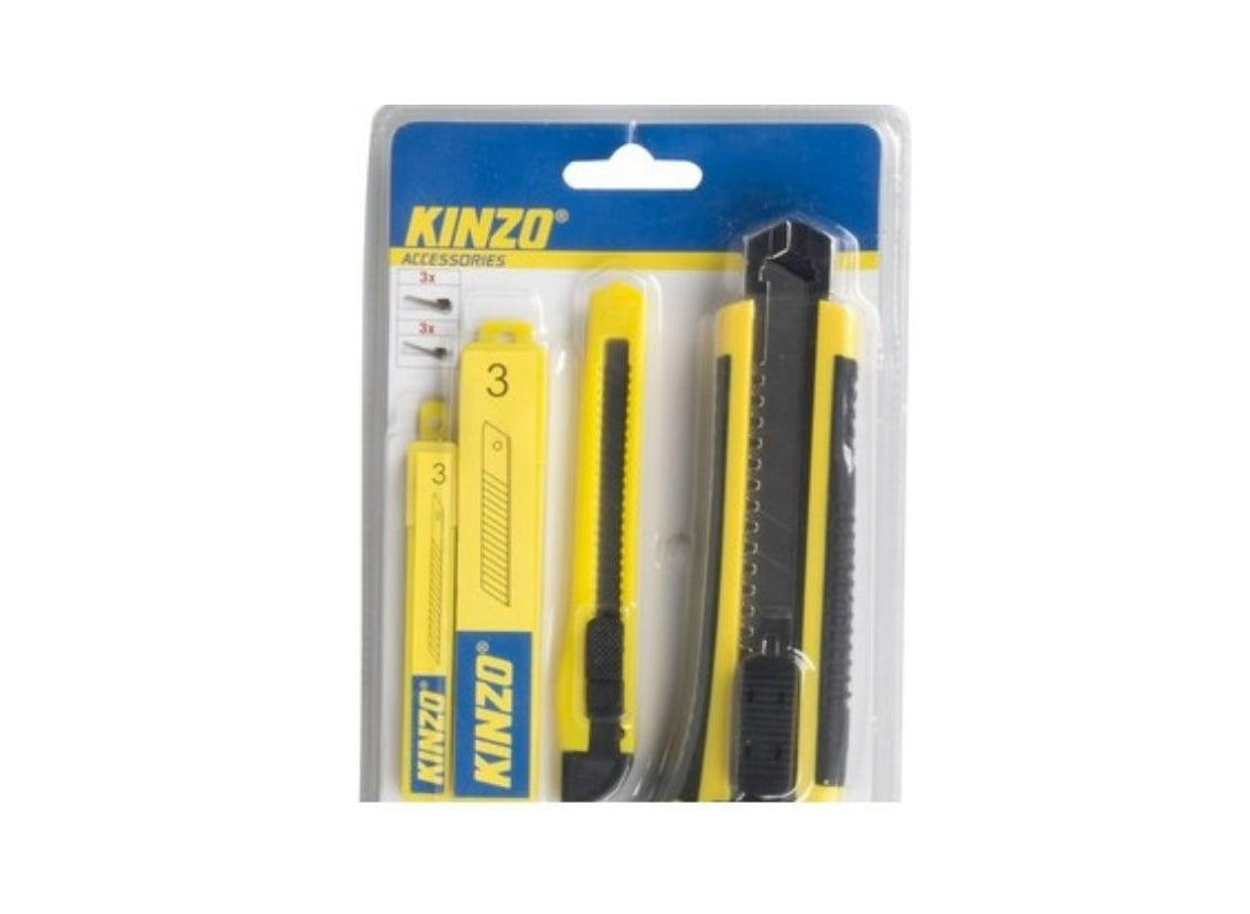 Set de 2 cutters KINZO avec 6 lames sécables