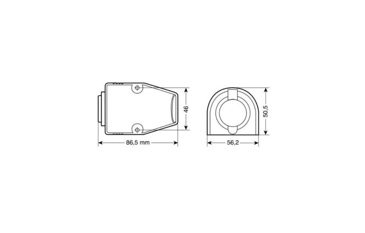 Prise allume-cigare encastrable étanche 12/24V – 20A