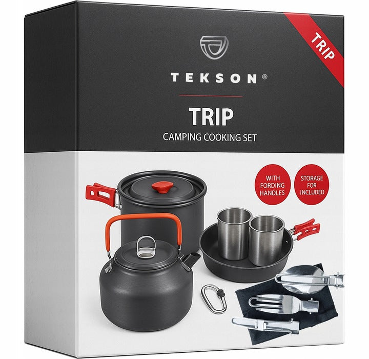 Set da cucina da campeggio TRIP Tekson – 9 pezzi
