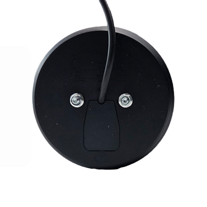 Fanale Posteriore LED Rotondo con Striscia, Funzione Freccia, 12/24V, Trasparente