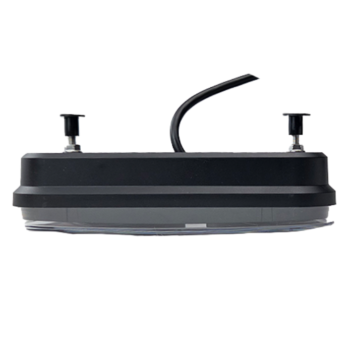 LED Rückleuchte mit 5 Funktionen, Dreieck-Prisma, 12V