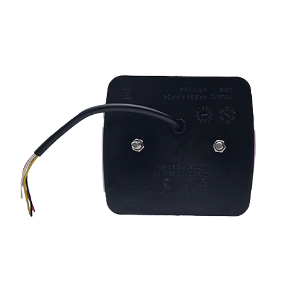 LED Rückleuchte mit 4 Funktionen für Anhänger, 12V/24V, mit Dreieckprisma
