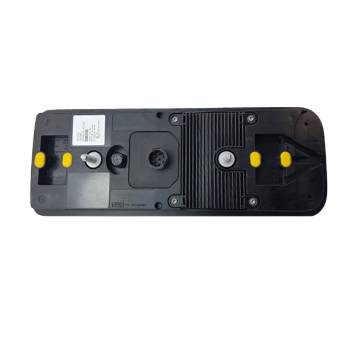 Fanale posteriore LED sinistro 7 funzioni con catarifrangente triangolare per rimorchi Krone