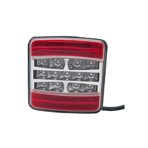 Luz trasera LED para remolque con 3 funciones y prisma