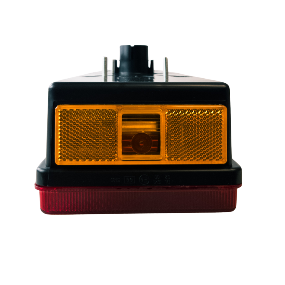 Fanale posteriore grande per Iveco - lato sinistro con illuminazione targa e posizione laterale