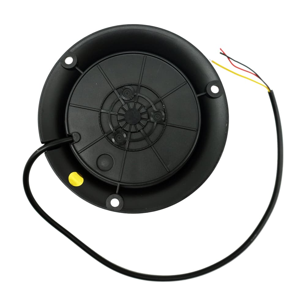 Kompakte gelbe LED Warnleuchte 12V/24V – 18 LEDs, verschiedene Befestigungsarten