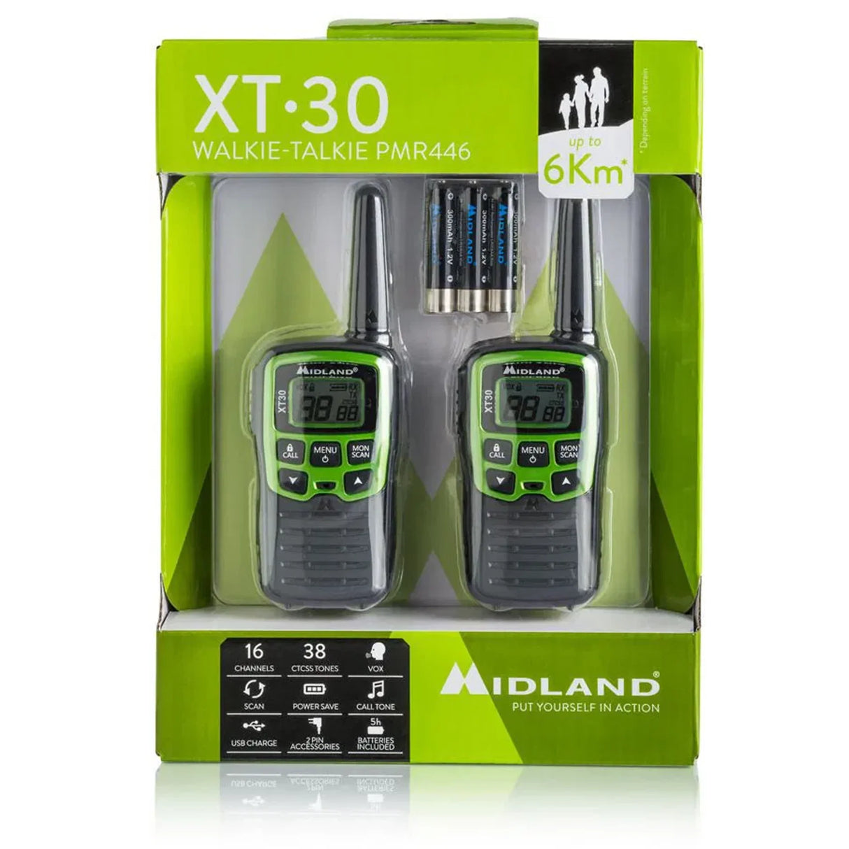 Walkie Talkie Midland XT30 – Set de 2 Radios Portátiles