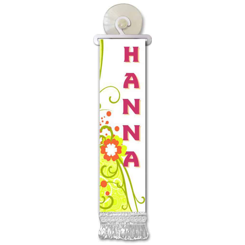 Mini-drapeau personnalisé avec prénom – Fixation ventouse