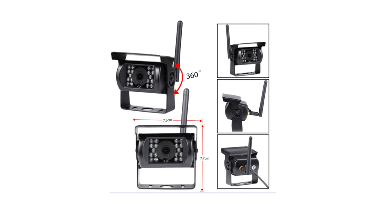 Kabellose Rückfahrkamera 12/24V (ohne Monitor)