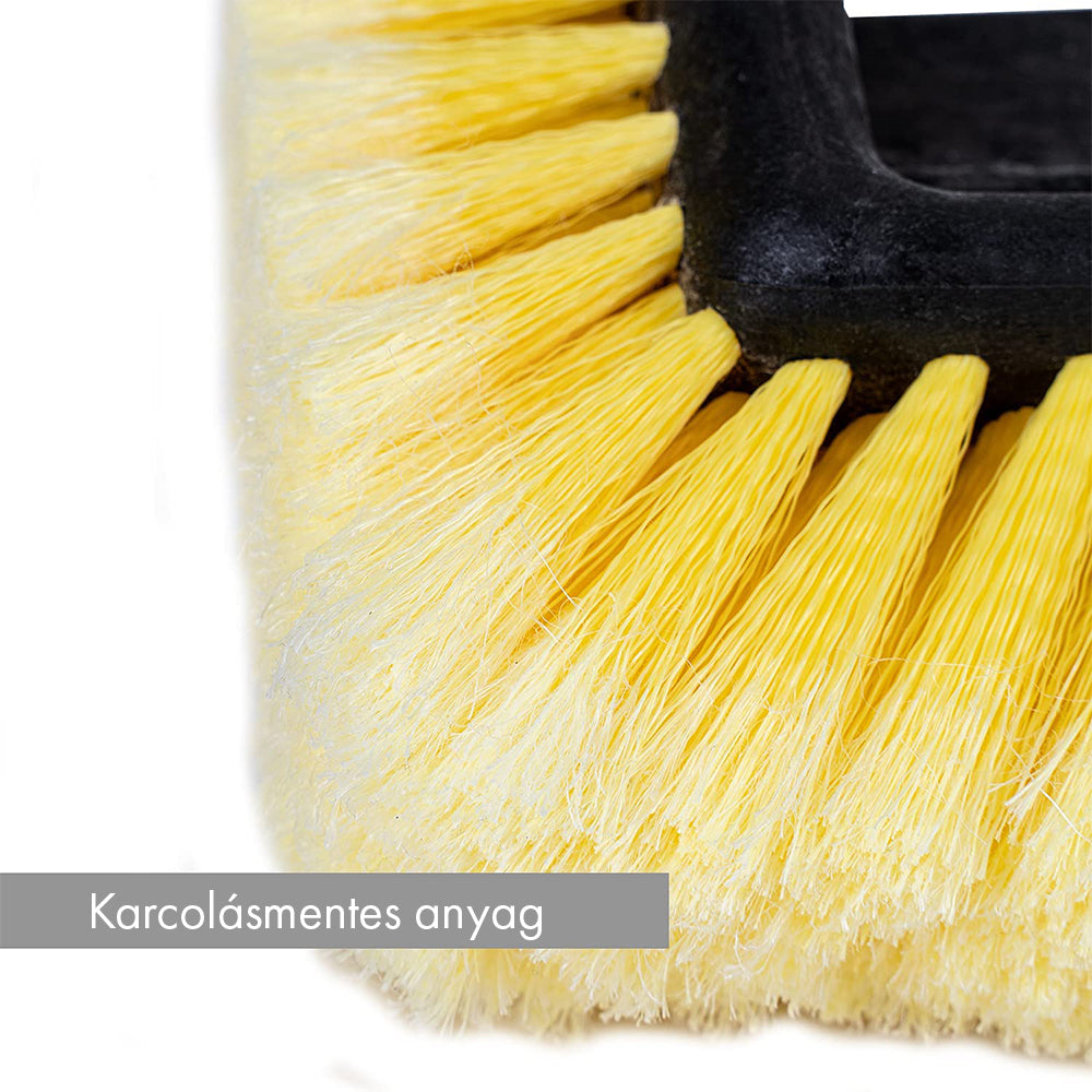 Testa per spazzola lavaggio con setole laterali per manici telescopici 180-250 cm