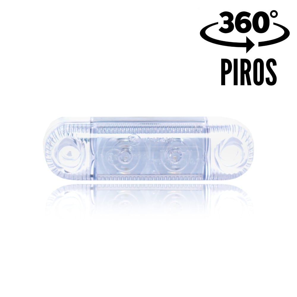 Luz de posición LED empotrable para vehículos – Disponible en amarillo, rojo y blanco