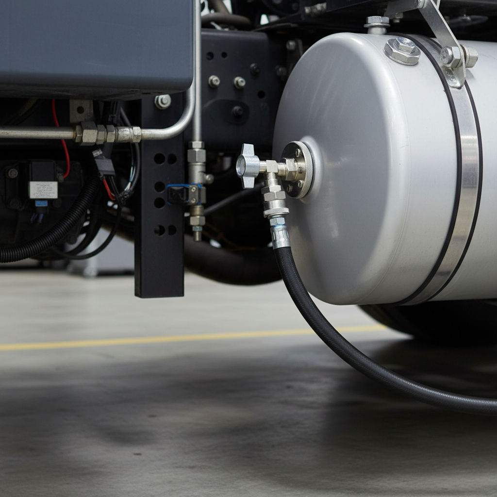 Schnellkupplung für Druckluftbehälterventil