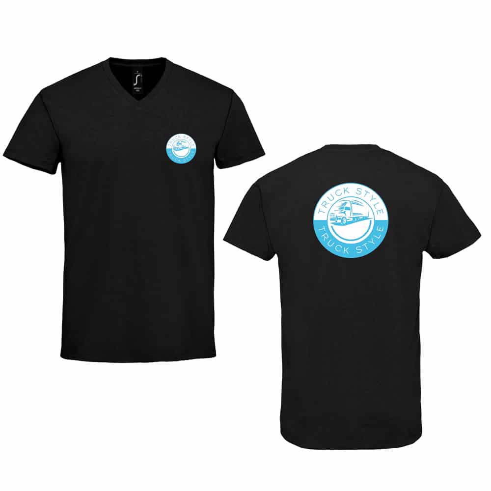 Camiseta negra Truck Style para camioneros