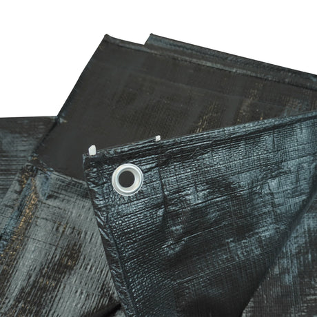 Black+Decker Anhängerplane 1,6 x 2,5 m Schwarz