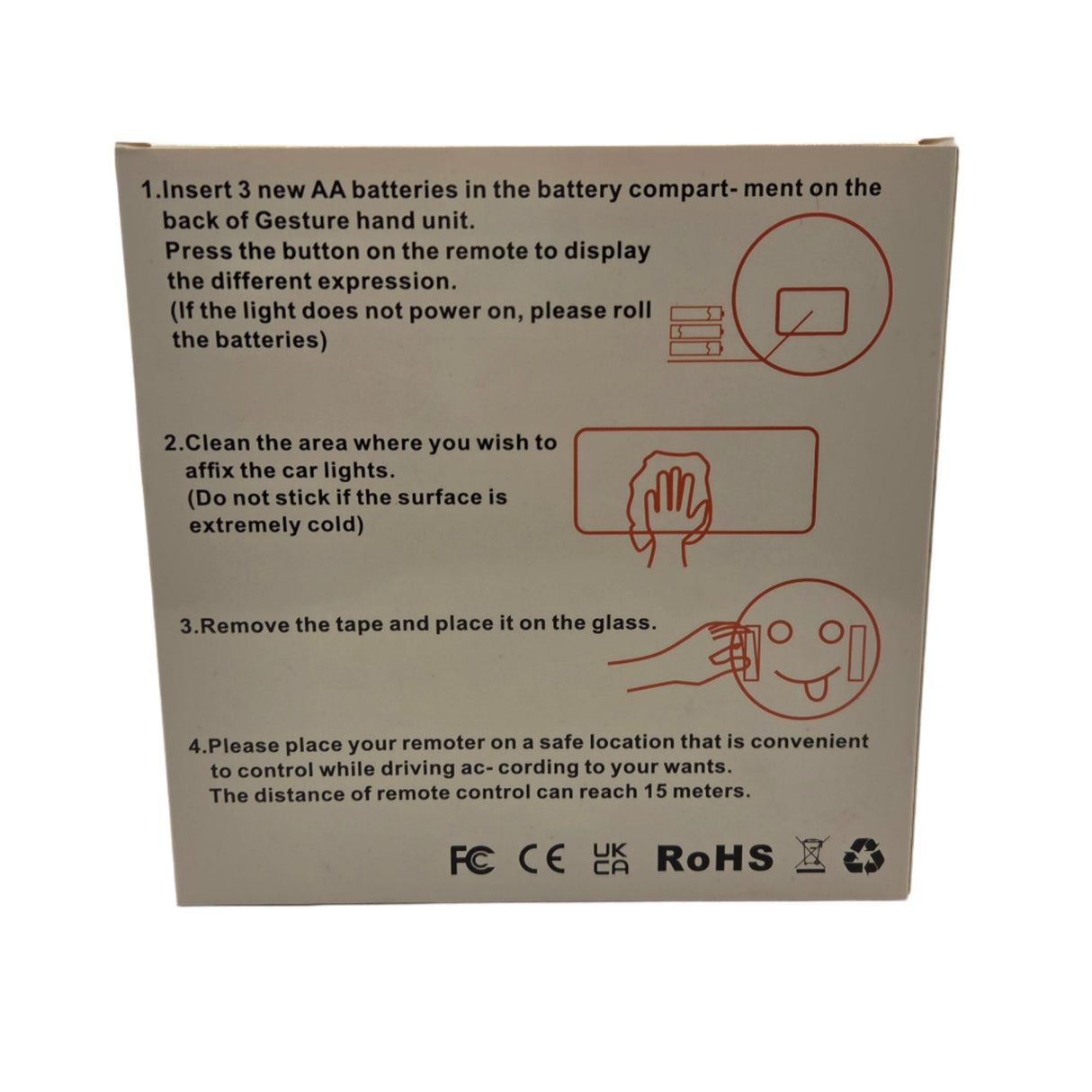 Display LED con Emoji e Gesti, con Telecomando