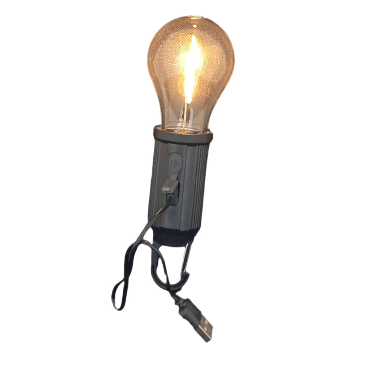 Lampe solaire extérieure forme ampoule avec recharge USB-C