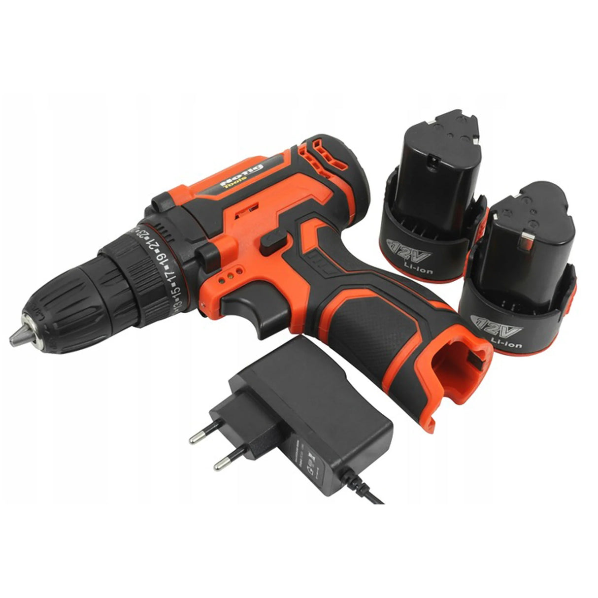 Akkuschrauber 12V Li-Ion mit 2 Akkus & Koffer – NOTIG TOOLS
