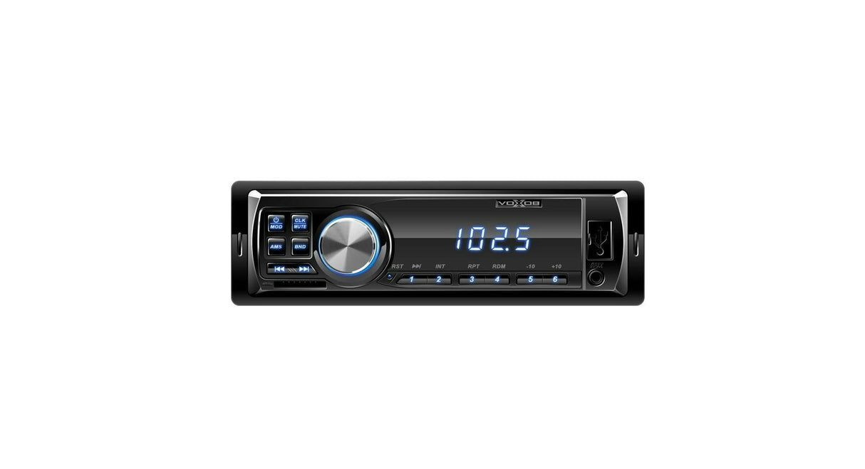 Autoradio und MP3-Player mit Bluetooth, FM, USB, SD & AUX – Blau