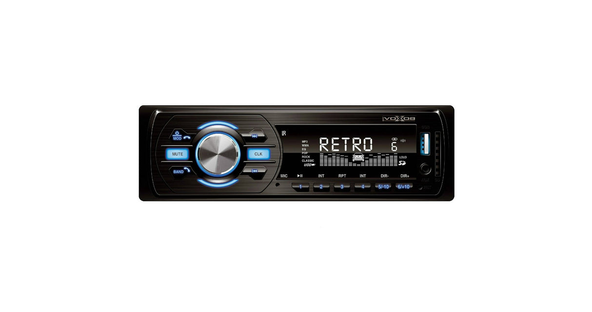 Autoradio con Lettore MP3/WMA e Connettività BT, FM RDS, USB, SD, AUX