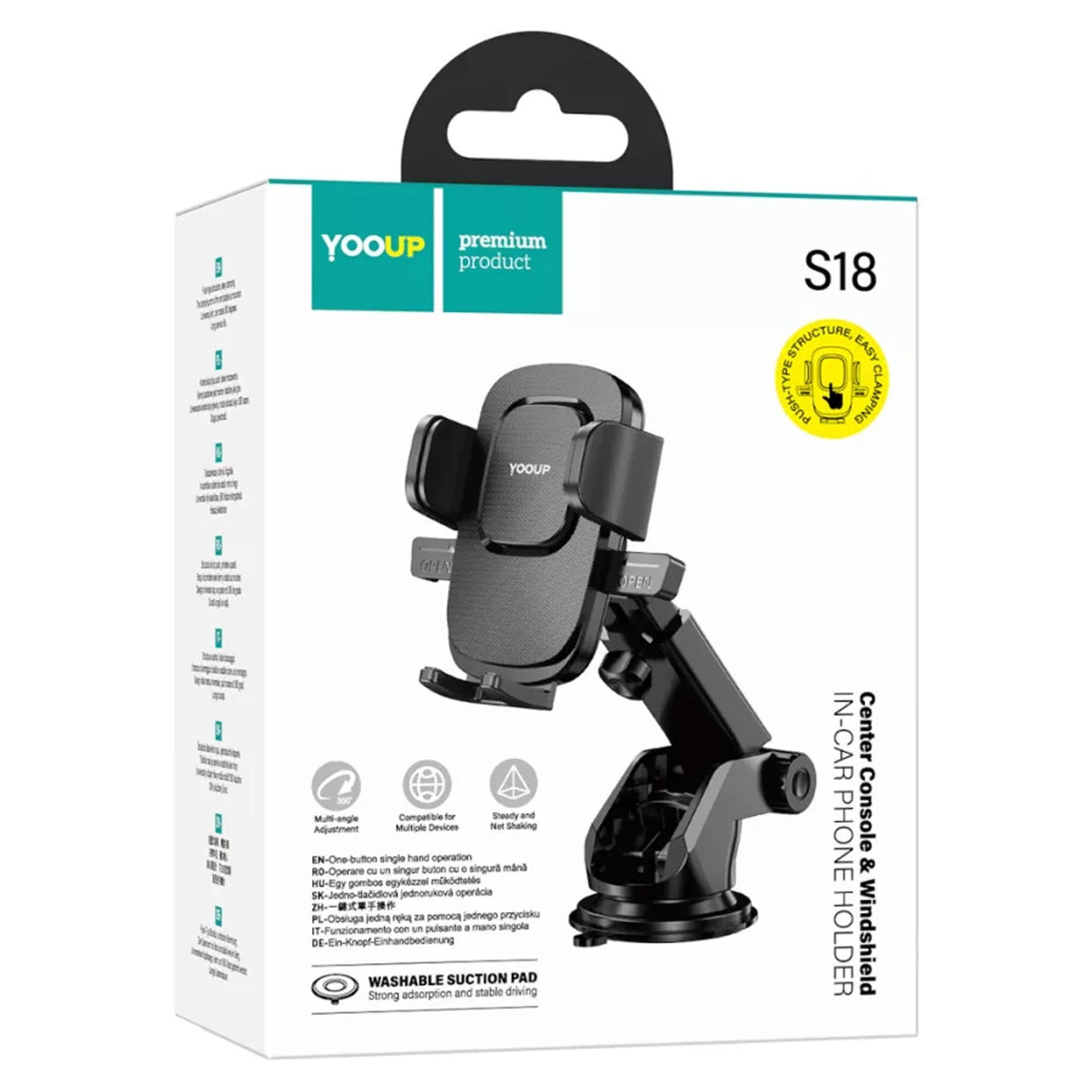 Soporte para móvil de coche con ventosa S18 – Yooup