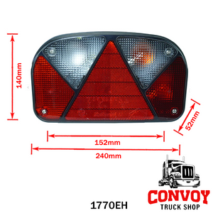 Aspöck Multipoint II Rückleuchte 12V – links