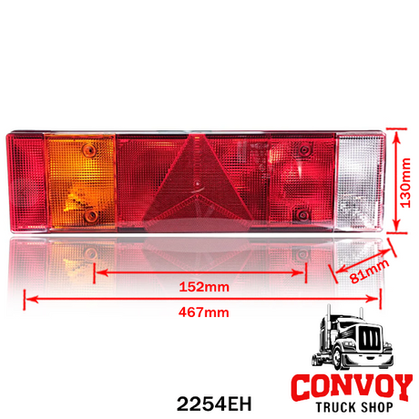 7-Chamber Universal Triangular Prism Tail Light